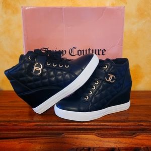 Authentic Juicy Couture Journey Wedge Sneaker (black)